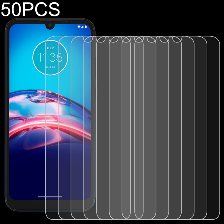 For Motorola Moto G9 Play 50 PCS 0.26mm 9H 2.5D Tempered Glass Film