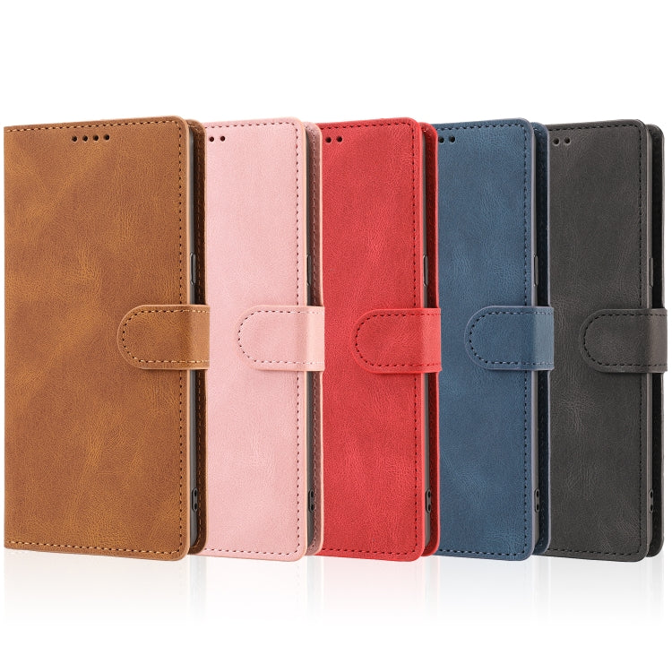 Fantasy Classic Skin-feel Calfskin Texture Magnetic Buckle Horizontal Flip PU Leather Case with Holder & Card Slot & Wallet, For Samsung Galaxy Note 8