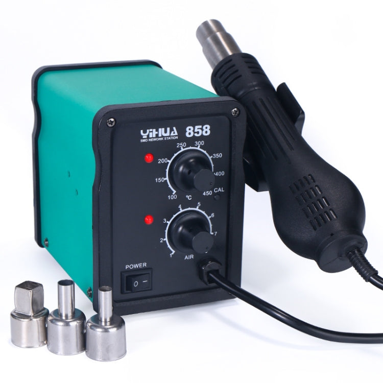 YIHUA 858 AC 220V Adjustable Temperature & Air Flow Hot Air Gun, 858