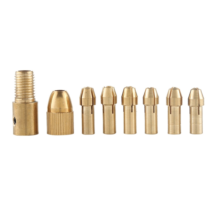 WLXY WL-DIY001 Mini DIY Brass Electric Drill Chucks Drill Bits Set DC-12V Motor, WL-DIY001 13 Set