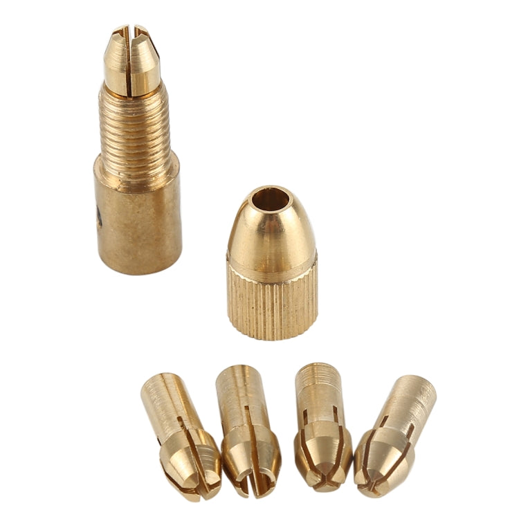 WLXY WL-DIY001 Mini DIY Brass Electric Drill Chucks Drill Bits Set, WL-DIY001 12 Set
