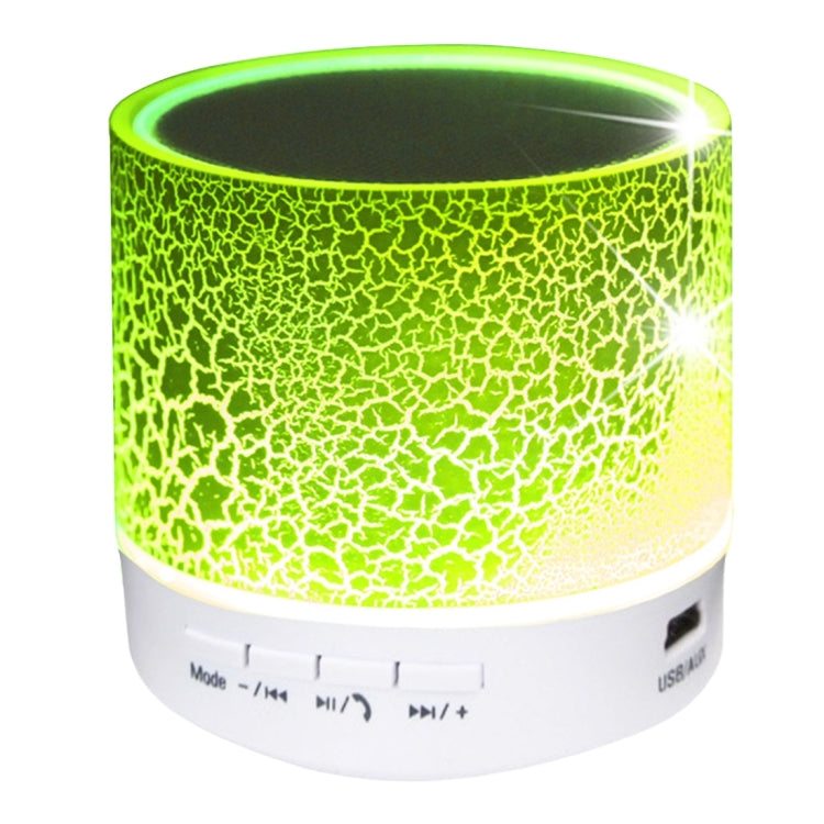 A9 Mini Portable Glare Crack Bluetooth Stereo Speaker with LED Light, Built-in MIC, Support Hands-free Calls & TF Card