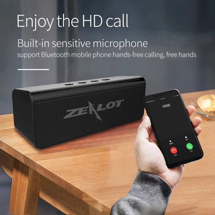 ZEALOT S31 10W 3D HiFi Stereo Wireless Bluetooth Speaker, Support Hands-free / USB / AUX / TF Card, S31