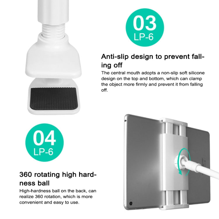 UBN-20 Universal 360 Degrees Rotating Detachable Three-stage Lazy Bracket Mobile Phone / Tablet Desktop Bracket, Three-stage Gold, Three-stage Grey, Three-stage Blue, Three-stage Silver, Three-stage Rose Gold