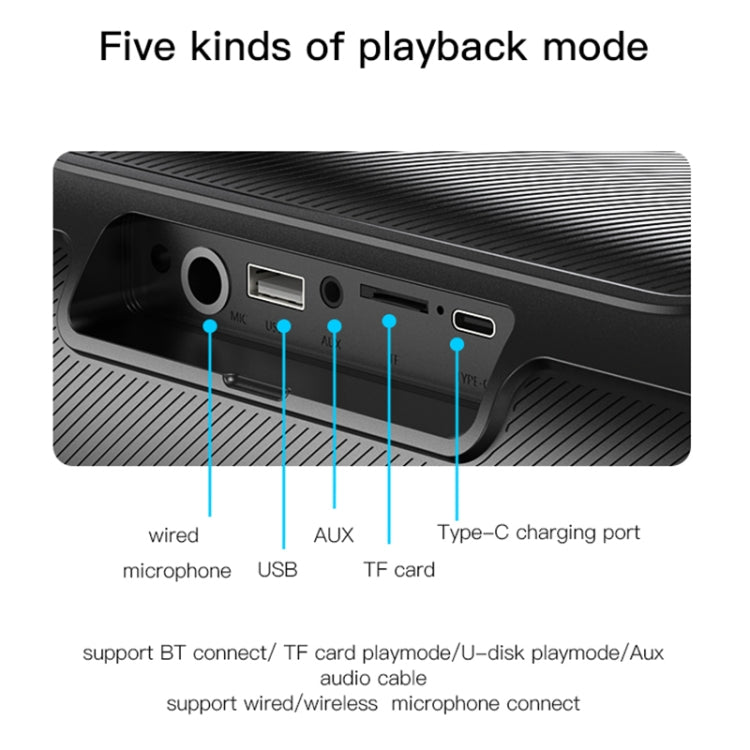Yesido YSW19 Colorful RGB Portable Outdoor Bluetooth Speaker