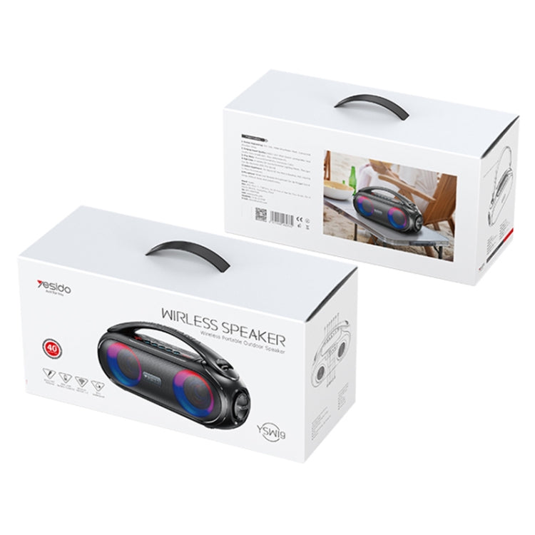 Yesido YSW19 Colorful RGB Portable Outdoor Bluetooth Speaker