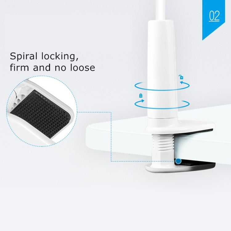 UBN-46 Regular Version Rotatable and Detachable Lazy Desktop Bedside Stand Mobile Phone Stand, Height: 90cm, 90cm White