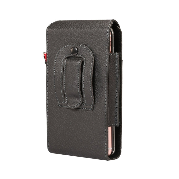 Universal Litchi Texture Vertical Flip Upright Lattice PU Leather Case / Waist Bag with Back Splint & Card Slots & Lanyard for iPhone 8 Plus & 7 Plus , Galaxy Note 8 / S8 Plus / S9+, Huawei Mate 8, For 6.0 inch and Below Phones
