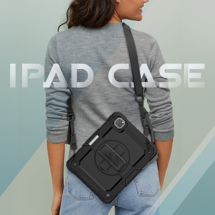 For iPad Pro 11 inch (2018) / Pro 11 inch (2020) Shockproof Colorful Silica Gel + PC Protective Tablet Case with Holder & Shoulder Strap & Hand Strap & Pen Slot, For iPad Pro 11 inch (2018)