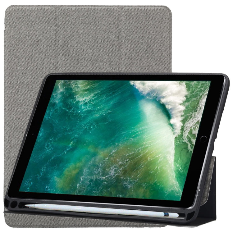 Cloth Texture Pattern Horizontal Flip Leather Case for iPad Pro 10.5 inch ,with Three-folding Holder & Pen Slots , For iPad Pro 10.5, For iPad Pro 10.5