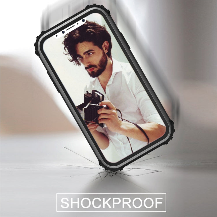 For iPhone X / XS Diamond Series Electroplating PC + Silicone Protective Case, For iPhone X