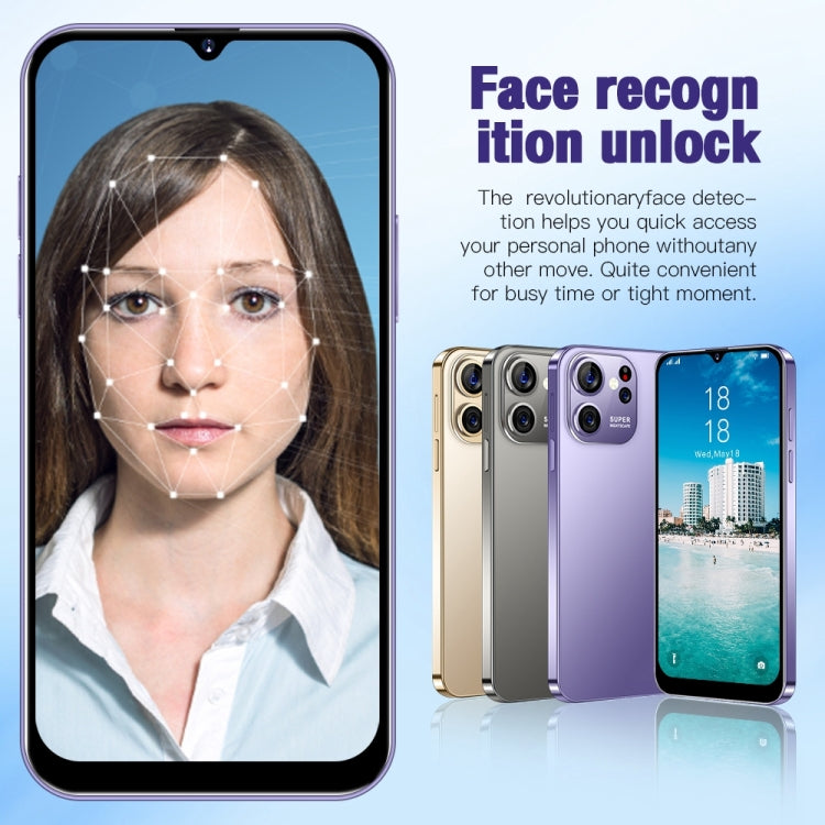 Face Identification, Android 8.1 MTK6737 Octa Core, Network: 4G, S23 Ultra E6 2GB+16GB