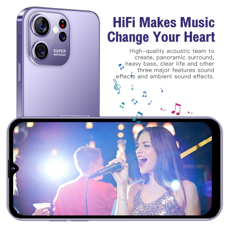 Face Identification, Android 8.1 MTK6737 Octa Core, Network: 4G, S23 Ultra E6 2GB+16GB