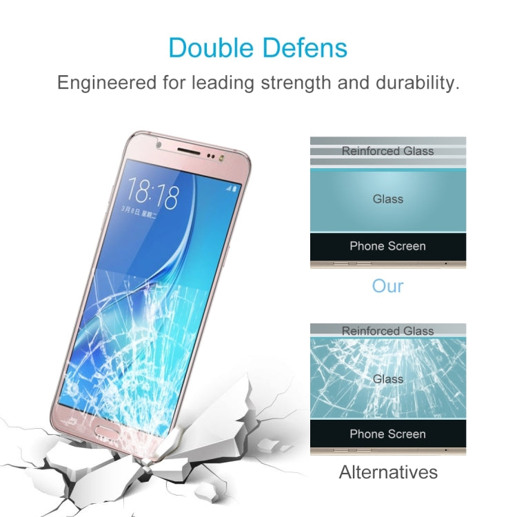 For Galaxy J5 (2017) / J530 (US Version) 0.3mm 9H Surface Hardness 2.5D Explosion-proof Tempered Glass Non-full Screen Film, For Galaxy J5 (2017) / J530 (US Version)(1 PC)