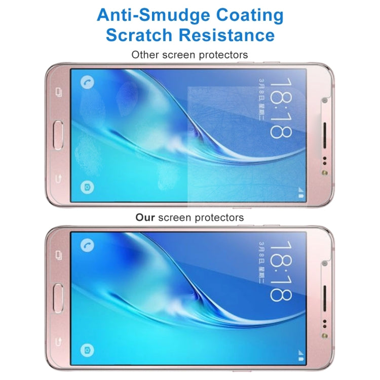 For Galaxy J5 (2017) / J530 (US Version) 0.3mm 9H Surface Hardness 2.5D Explosion-proof Tempered Glass Non-full Screen Film, For Galaxy J5 (2017) / J530 (US Version)(1 PC)