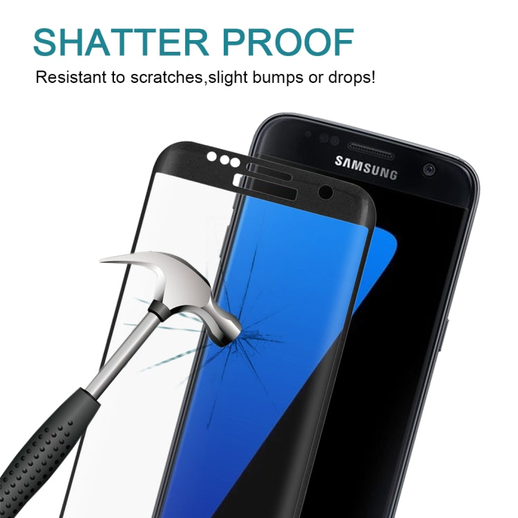 25 PCS For Galaxy S7 Edge / G935 0.26mm 9H Surface Hardness 3D Explosion-proof Colorized Silk-screen Tempered Glass Full Screen Film