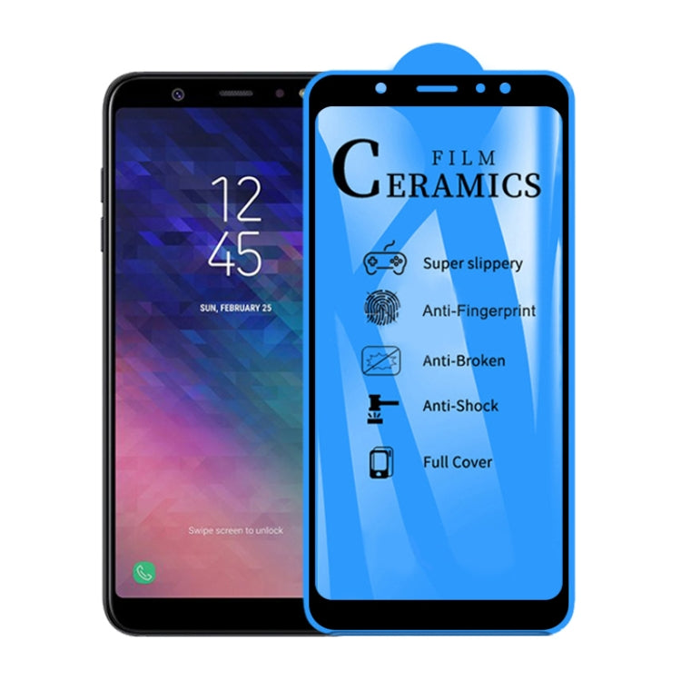 25 PCS 2.5D Full Glue Full Cover Ceramics Film for Galaxy A6 Plus (2018), For Galaxy A6 Plus (2018) (25 PCS)