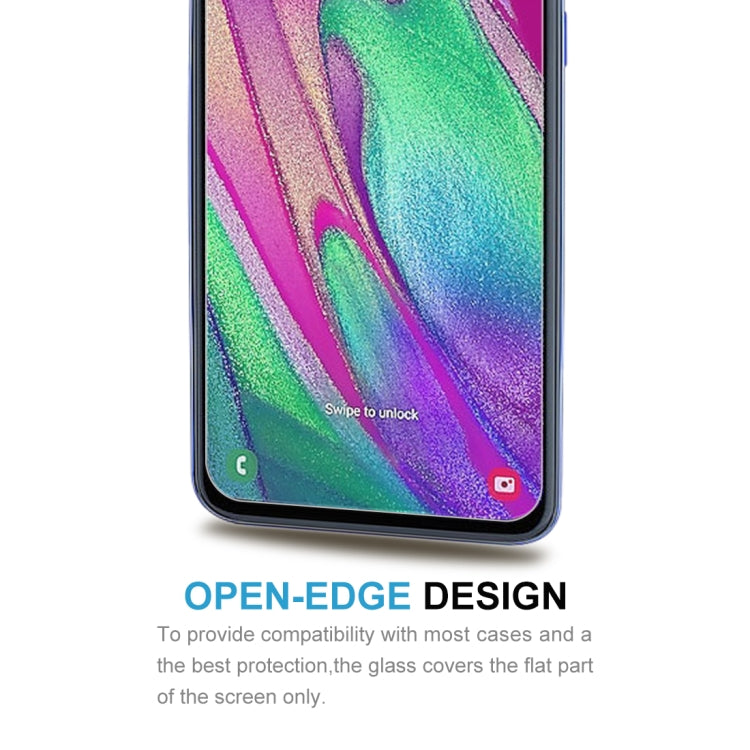 10 PCS 2.5D Non-Full Screen Tempered Glass Film for Galaxy A40, For Galaxy A40 (10 PCS)
