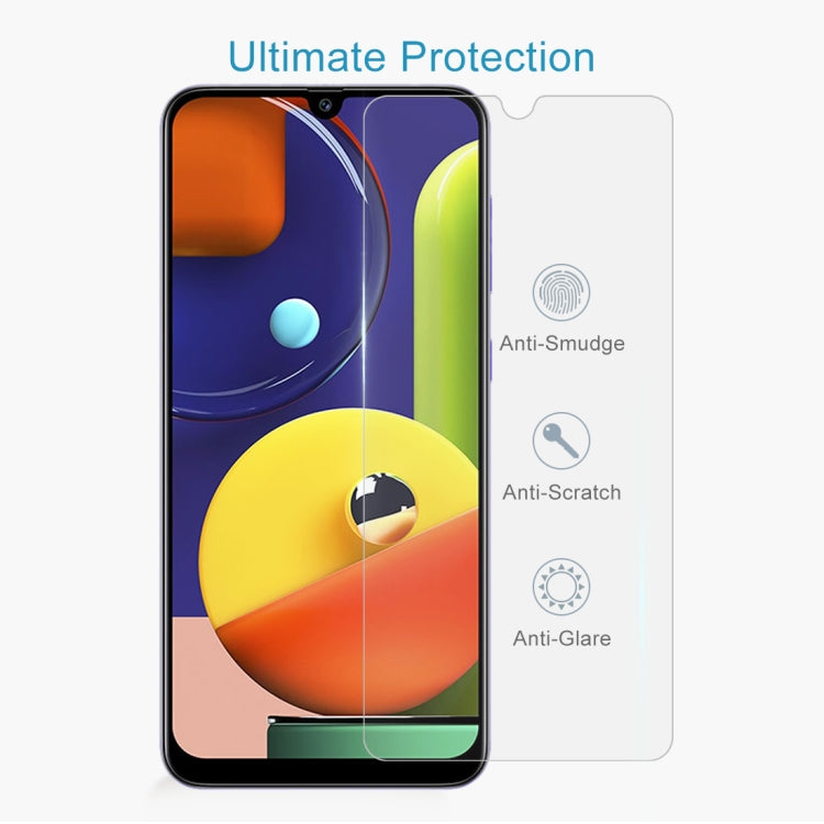 10 PCS For Galaxy A50s 2.5D Non-Full Screen Tempered Glass Film, For Galaxy A50s (2 PCS)