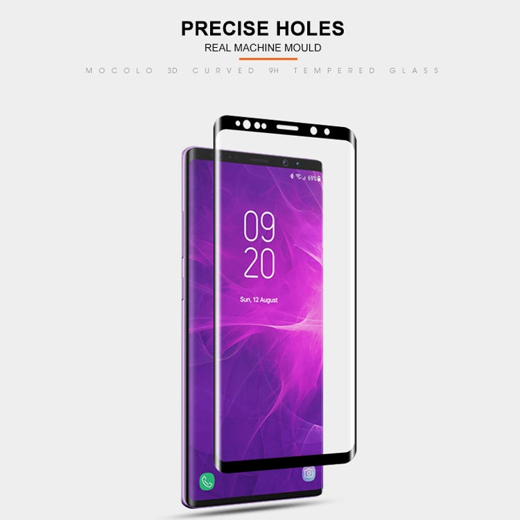 mocolo Full Glue 0.33mm 9H 3D Round Edge Tempered Glass Film for Galaxy Note9