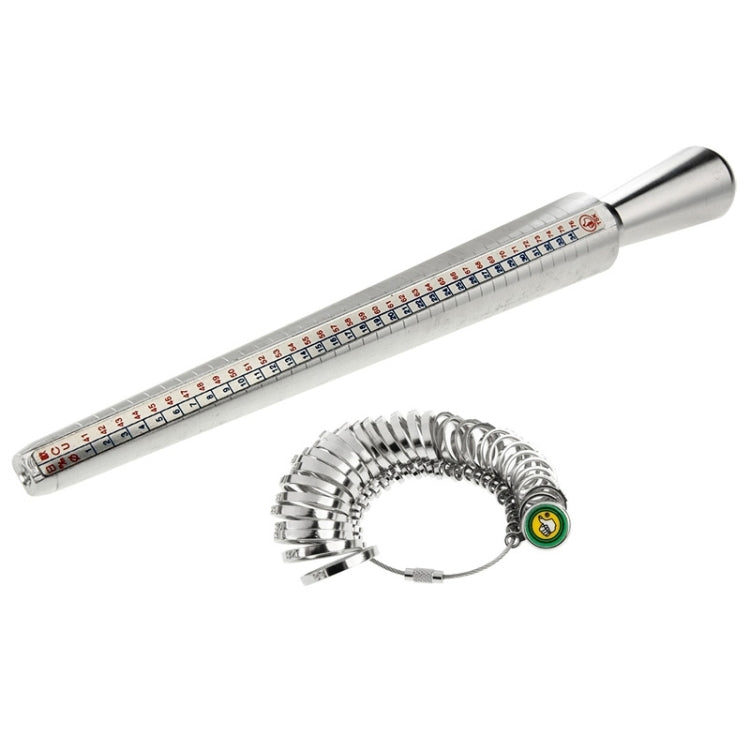 4 Scale Measuring Stick EUR / US / JAPAN / HK Ring Gauge Metal Finger Sizer Tool Measure, D