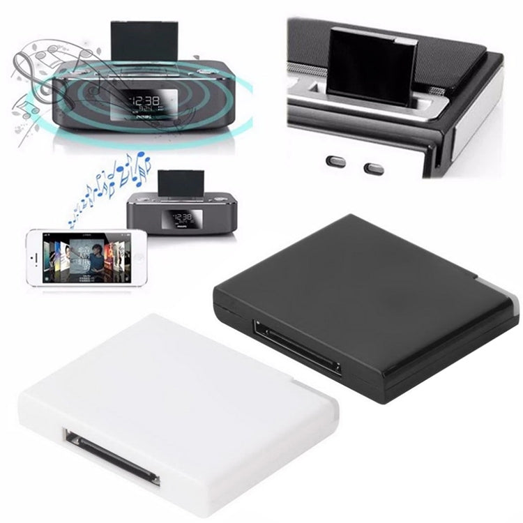 Wireless Bluetooth Music Receiver For iPhone 4 & 4S / (iPad 3) / iPad 2 / iPod / Any Bluetooth Device, Bluetooth V2.1 Black, Bluetooth V2.1 White