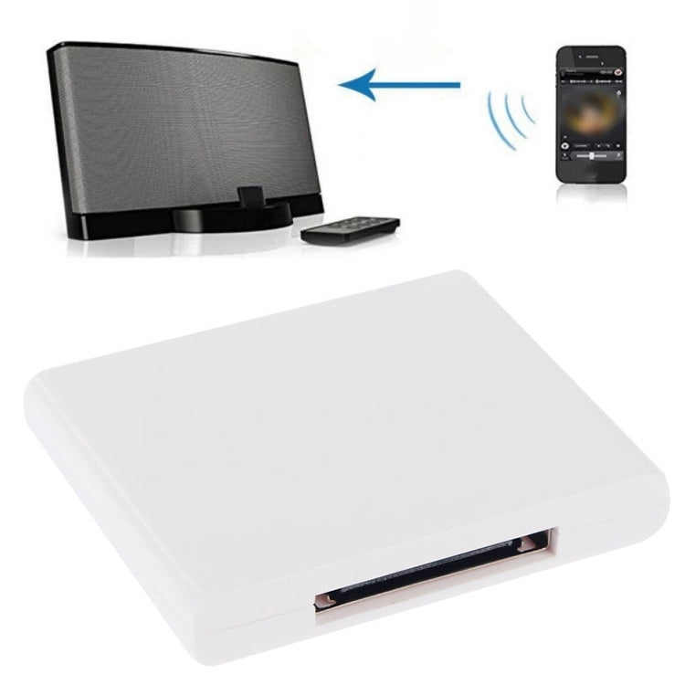 Wireless Bluetooth Music Receiver For iPhone 4 & 4S / (iPad 3) / iPad 2 / iPod / Any Bluetooth Device, Bluetooth V2.1 Black, Bluetooth V2.1 White