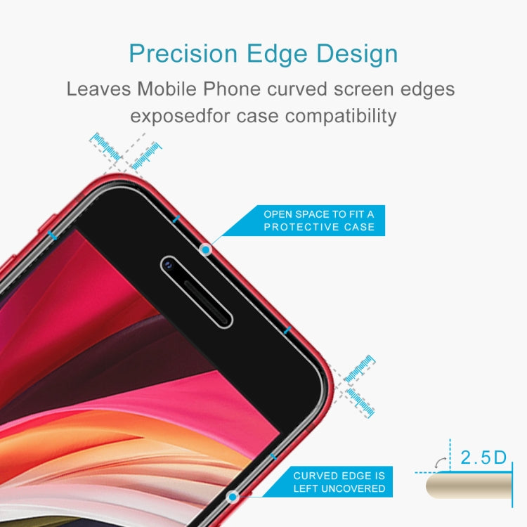 10 PCS for iPhone SE & 5 & 5S & 5C 0.26mm 9H Surface Hardness 2.5D Explosion-proof Tempered Glass Screen Film, 10pcs