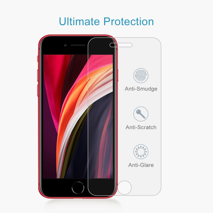 10 PCS for iPhone SE & 5 & 5S & 5C 0.26mm 9H Surface Hardness 2.5D Explosion-proof Tempered Glass Screen Film, 10pcs