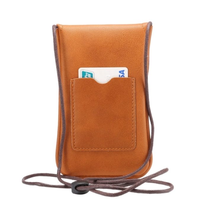 Universal Vertical PU Leather Case / Phone Leather Bag with String