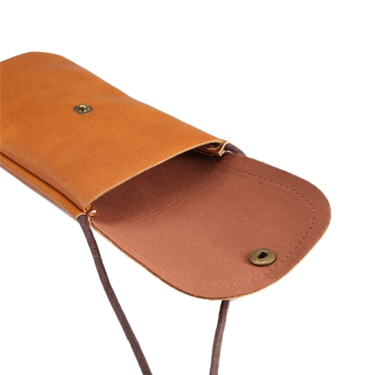 Universal Vertical PU Leather Case / Phone Leather Bag with String