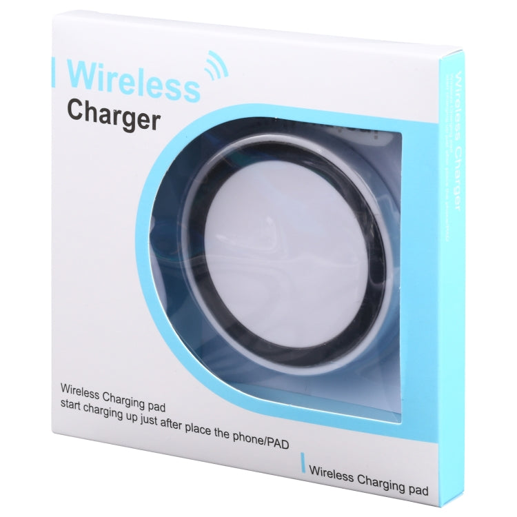 Universal QI Standard Round Wireless Charging Pad (White + Red), White + Black, Black + Blue, Black + Red, White, Black + White, Black + Orange, Grey+Black, White + Red
