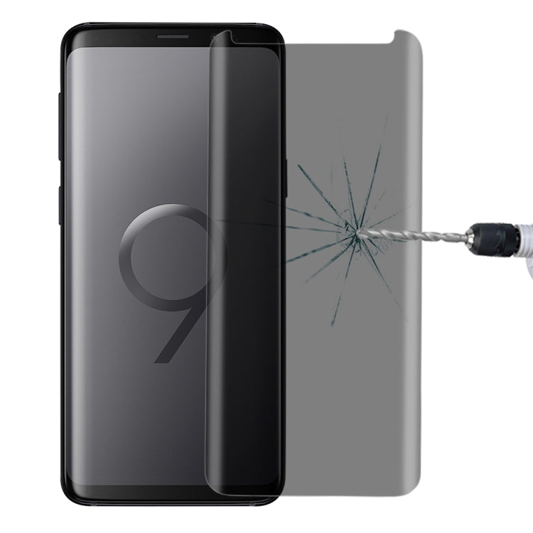 For Galaxy S9+ 0.3mm 9H Surface Hardness 3D Privacy Anti-glare Tempered Glass Protective Film