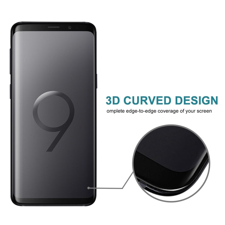 For Galaxy S9+ 0.3mm 9H Surface Hardness 3D Privacy Anti-glare Tempered Glass Protective Film