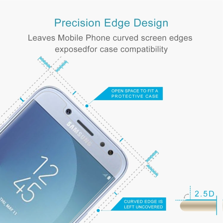 50 PCS For Galaxy J5 (2017) (EU Version) 0.26mm 9H Surface Hardness 2.5D Explosion-proof Non-full Screen Tempered Glass Screen Film, For Galaxy J5 (2017) (EU Version) (50 PCS)