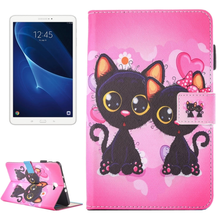For Galaxy Tab A 10.1 (2016) / T580 Horizontal Flip Pattern Leather Case with Holder & Card Slots & Pen Slot, SAS2821A, SAS2821B, SAS2821C, SAS2821D, SAS2821E, SAS2821F, SAS2821G, SAS2821H
