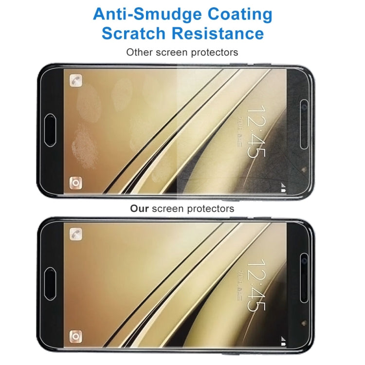 10 PCS 9H 2.5D Tempered Glass Film for Galaxy C7 (2017), Galaxy C7 (2017) (10pcs)