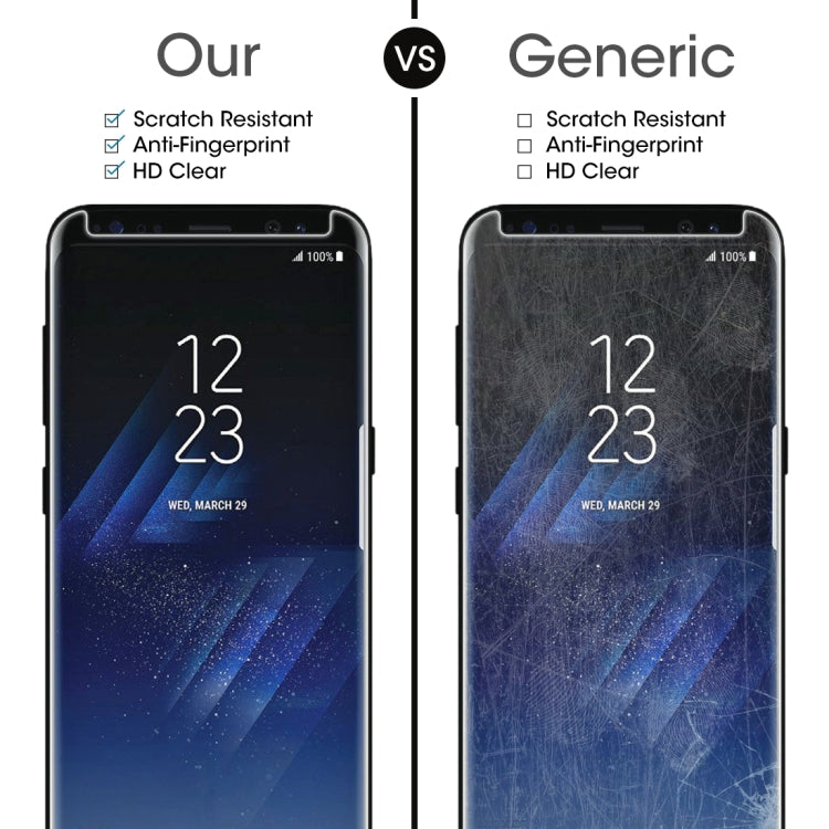 For Galaxy S8+ / G955 0.26mm 9H Surface Hardness 3D Explosion-proof Non-full Screen Curved Case Friendly Tempered Glass Film