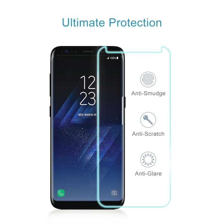 For Galaxy S8+ / G955 0.26mm 9H Surface Hardness 3D Explosion-proof Non-full Screen Curved Case Friendly Tempered Glass Film