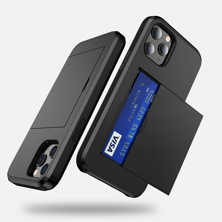 For iPhone 12 5.4 Shockproof Rugged Armor Protective Case with Card Slot