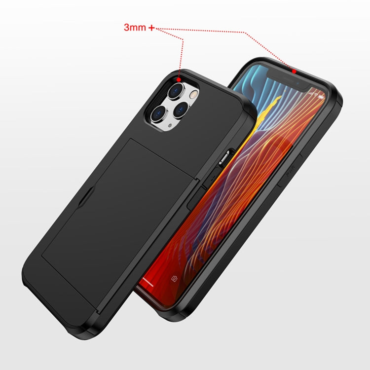 For iPhone 12 5.4 Shockproof Rugged Armor Protective Case with Card Slot
