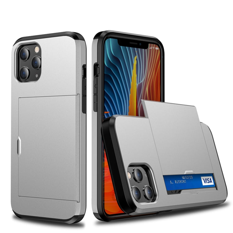 For iPhone 12 5.4 Shockproof Rugged Armor Protective Case with Card Slot