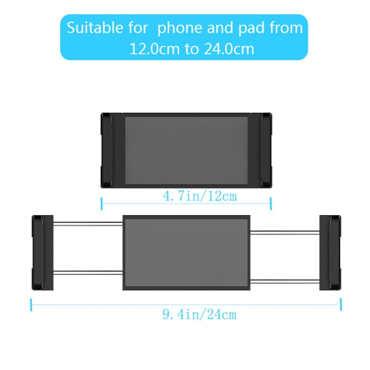 X004 Universal Rotational Adjustable Car Back Seat Mount Tablet Stand Phone Holder, 004