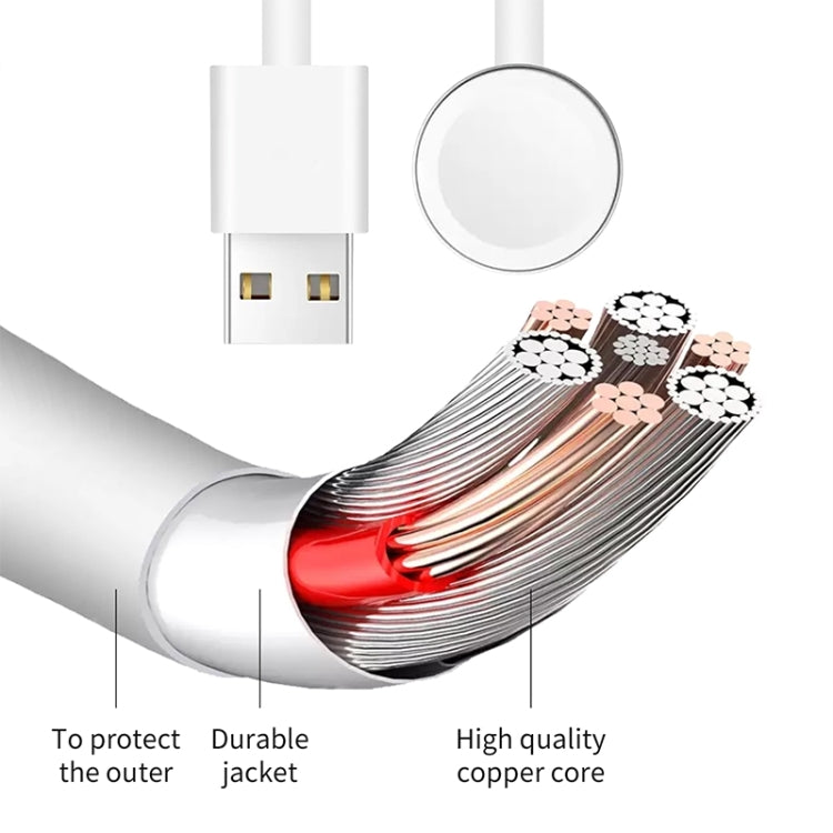 1m USB Magnetic Fast Charger Charging Cable for Watch Apple Series Ultra/8/7/6/SE/SE2/5/4/3/2/1