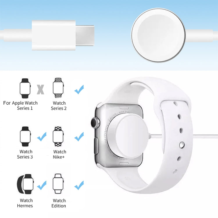 1m USB Magnetic Fast Charger Charging Cable for Watch Apple Series Ultra/8/7/6/SE/SE2/5/4/3/2/1