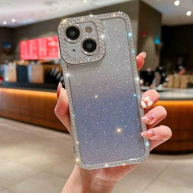 Diamond Gradient Glitter Plated TPU Phone Case