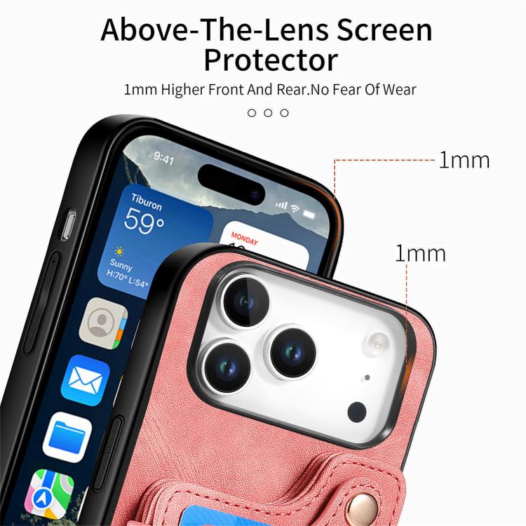 Retro Skin-feel Ring Multi-card Wallet Phone Case
