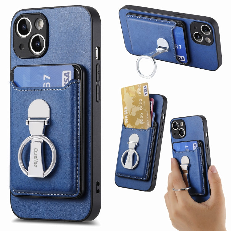 Skin Feel Ring Holder Wallet Magnetic Phone Case
