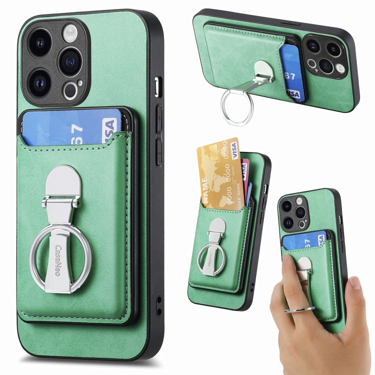 Skin Feel Ring Holder Wallet Magnetic Phone Case