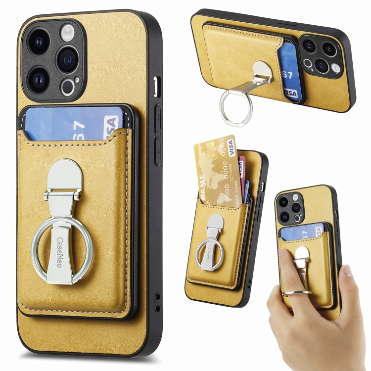 Skin Feel Ring Holder Wallet Magnetic Phone Case